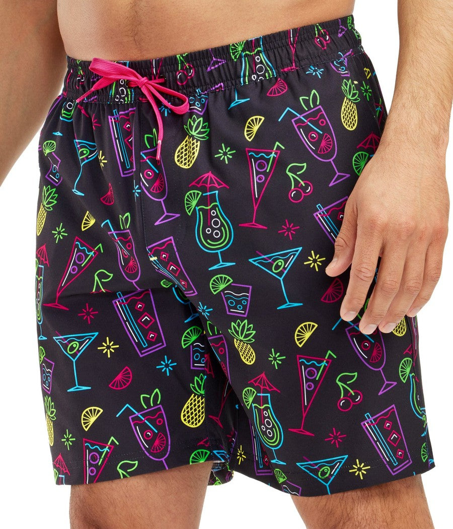 Neon Nightcap Stretch Swim Trunks Image 3