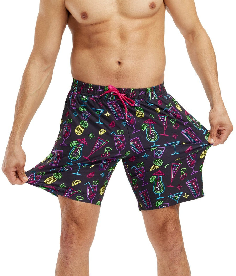 Neon Nightcap Stretch Swim Trunks