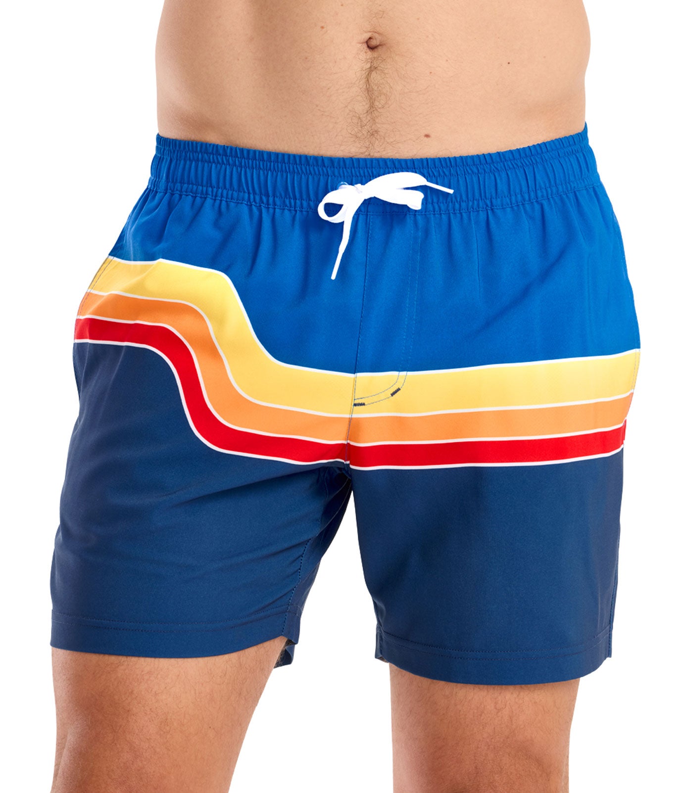 Retro Rider Stretch Swim Trunks - 6" Inseam