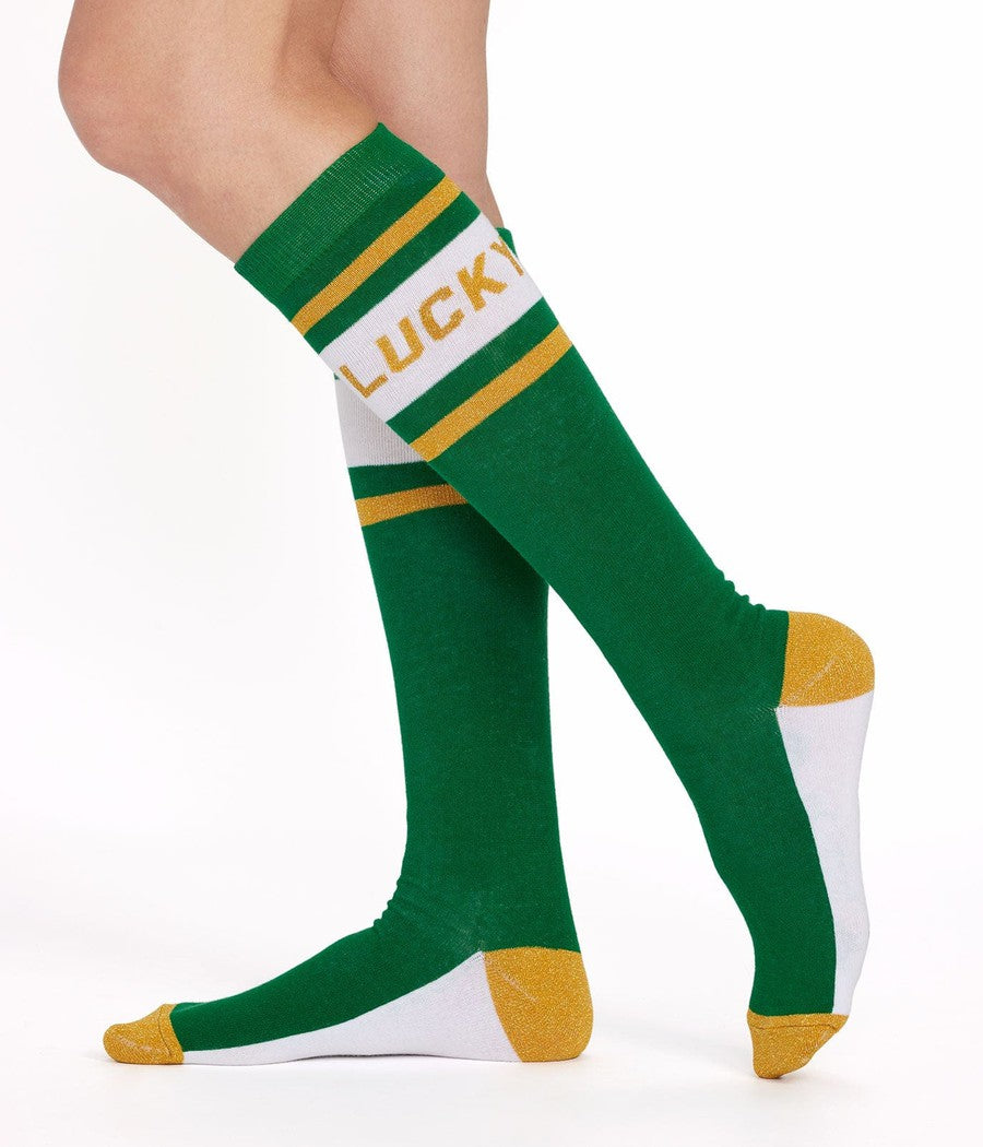 Women's Get Your Kicks Lucky Knee High Socks (Fits Sizes 6-11W)