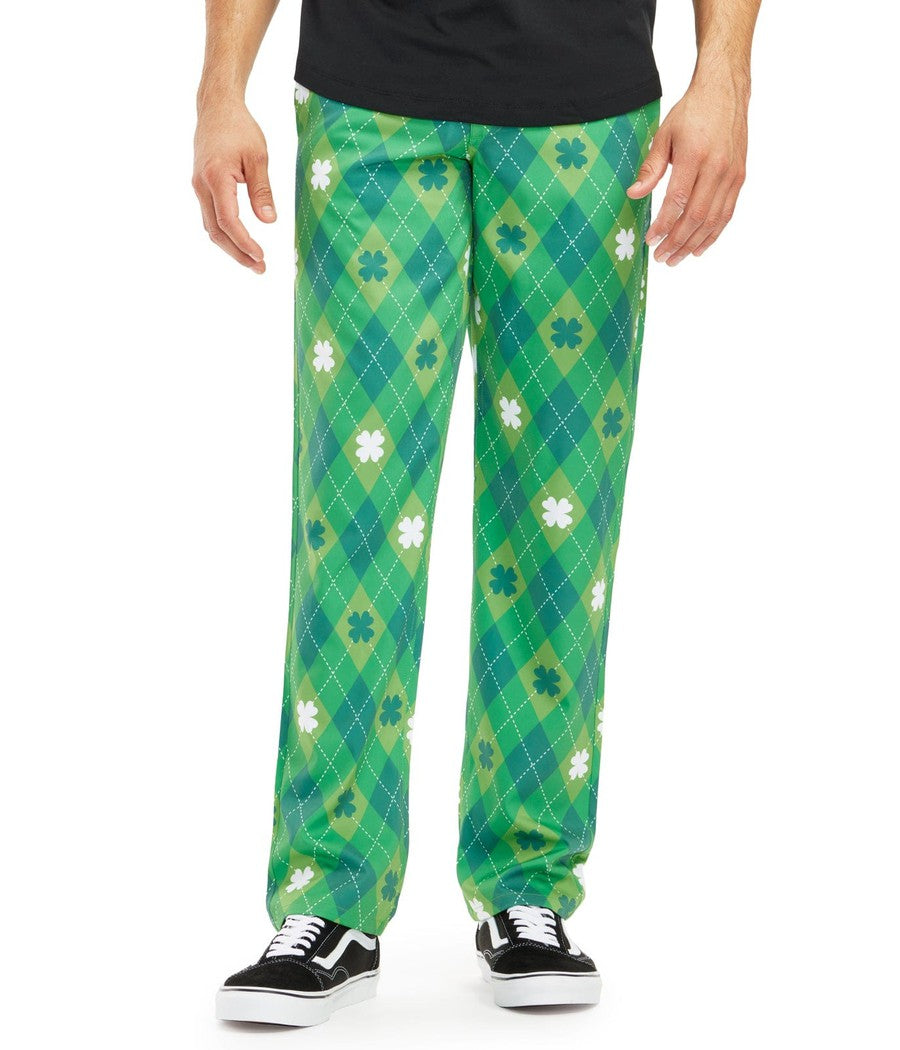 Argyle Clover Pants: Men's St. Paddy's Outfits | Tipsy Elves