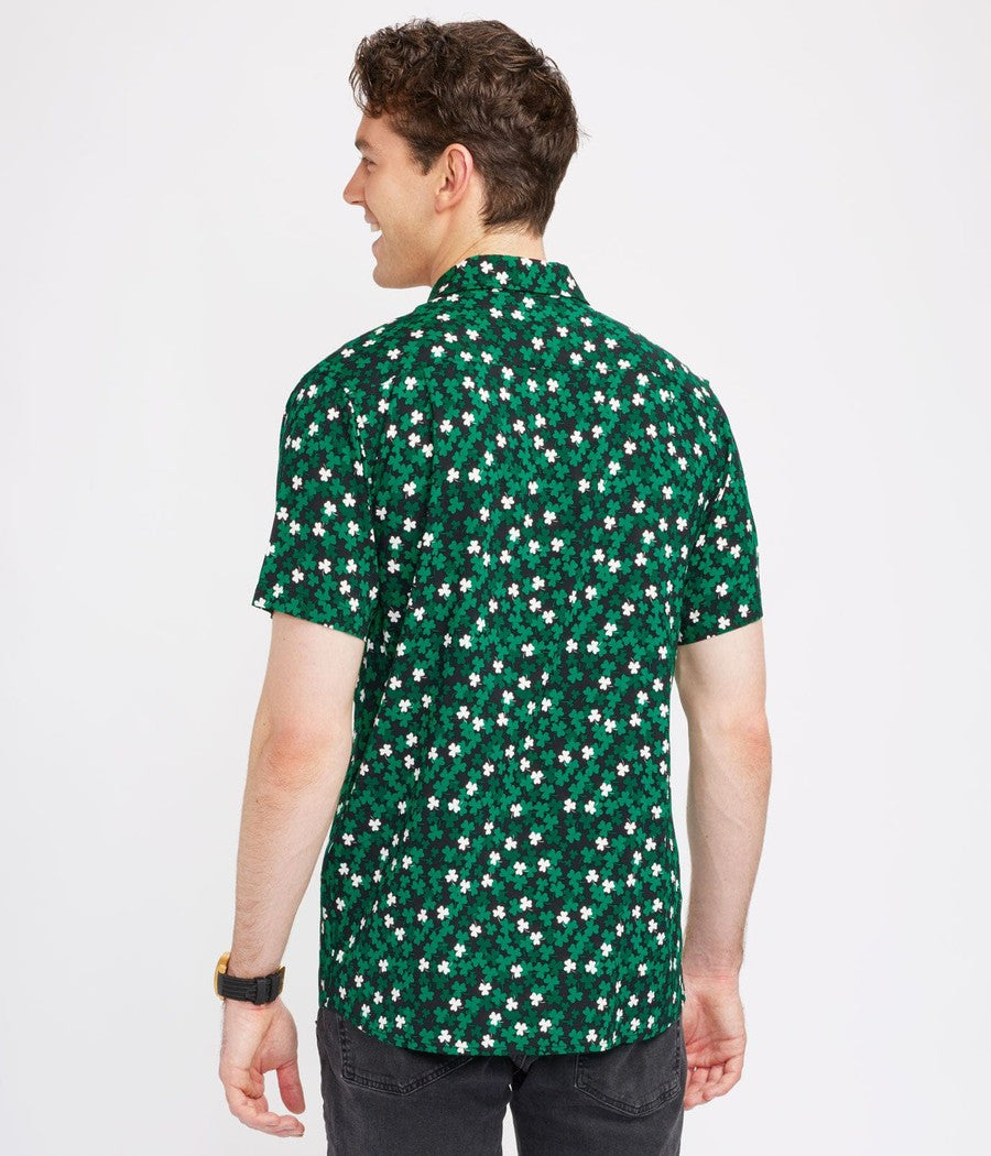 Men's Clover Confetti Button Down Shirt Men's Clover Confetti Button Down Shirt