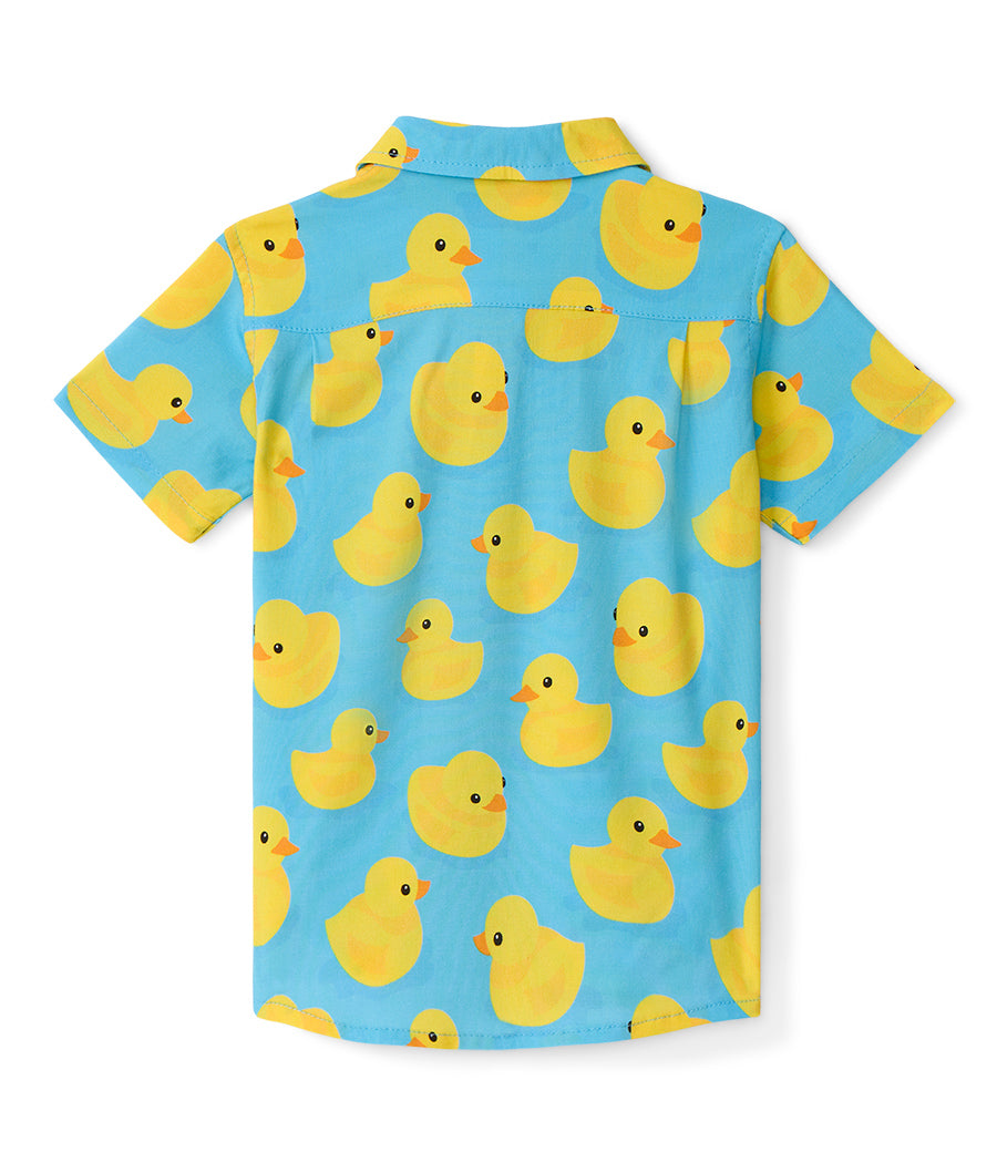 Toddler Boy's Rubber Ducky Hawaiian Shirt