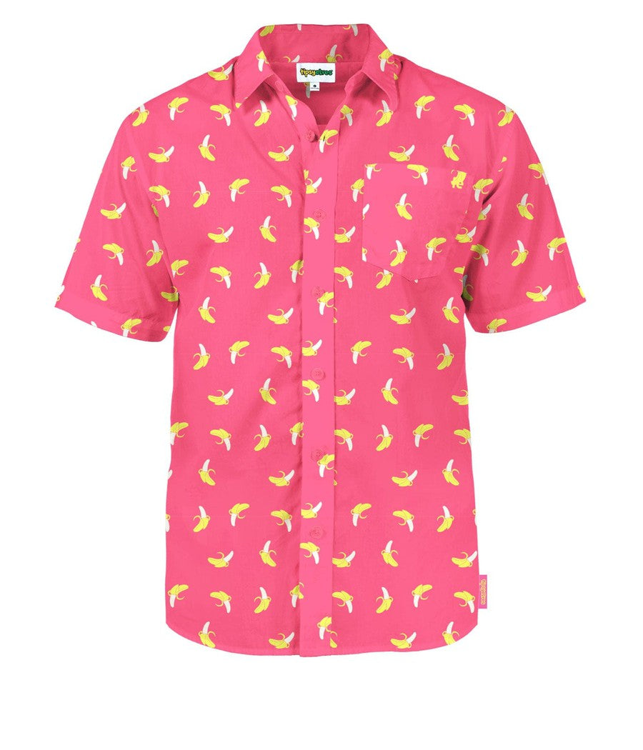 Men's Pink Banana Hawaiian Shirt