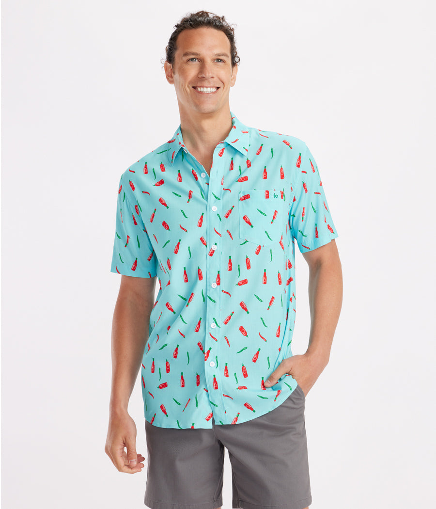 Hot Sauce Summer Hawaiian Shirt: Men's Summer Outfits | Tipsy Elves