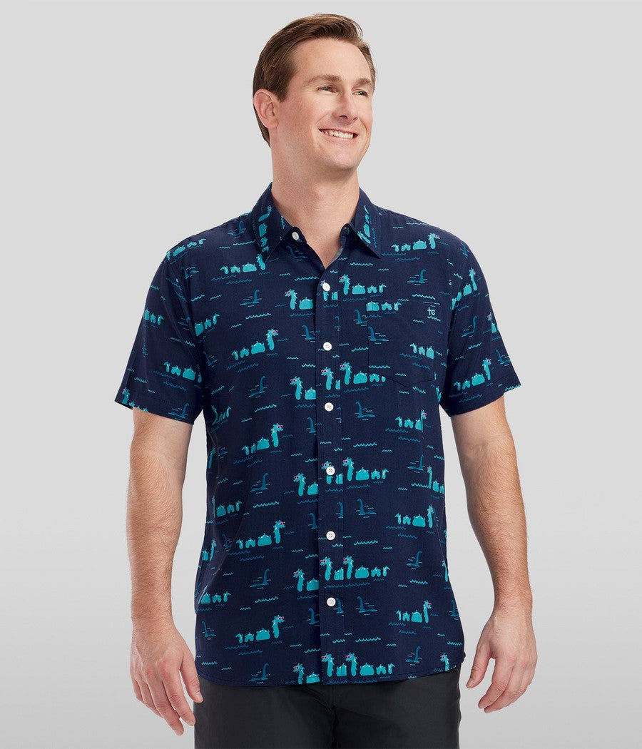Nothin' But Nessy Hawaiian Shirt: Men's Summer Outfits | Tipsy Elves