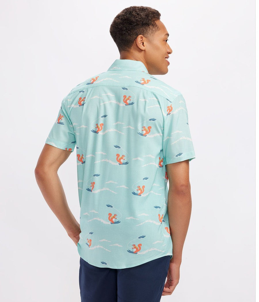 Squirrel On Water Skis Hawaiian Shirt: Men's Summer Outfits
