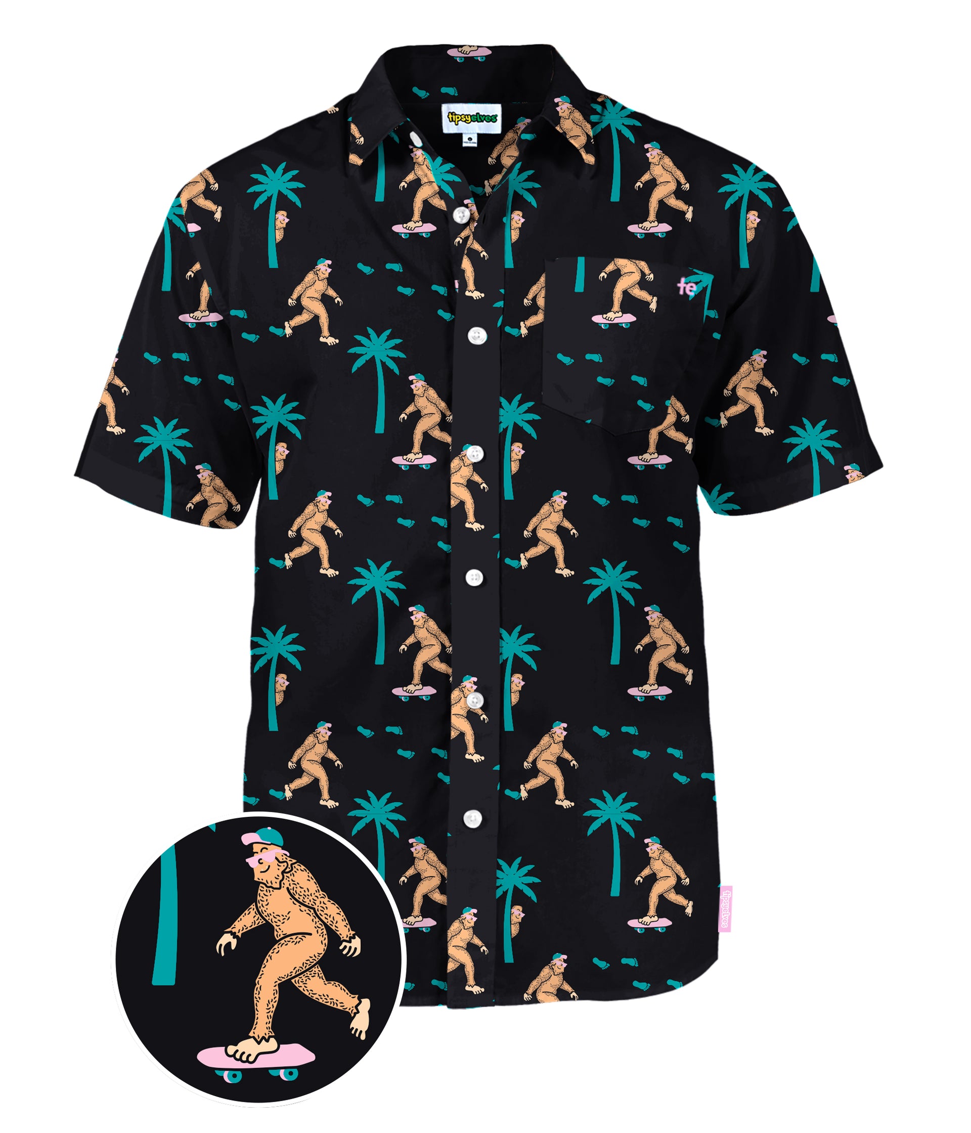 Men's Sasquatch Shredder Hawaiian Shirt Image 2