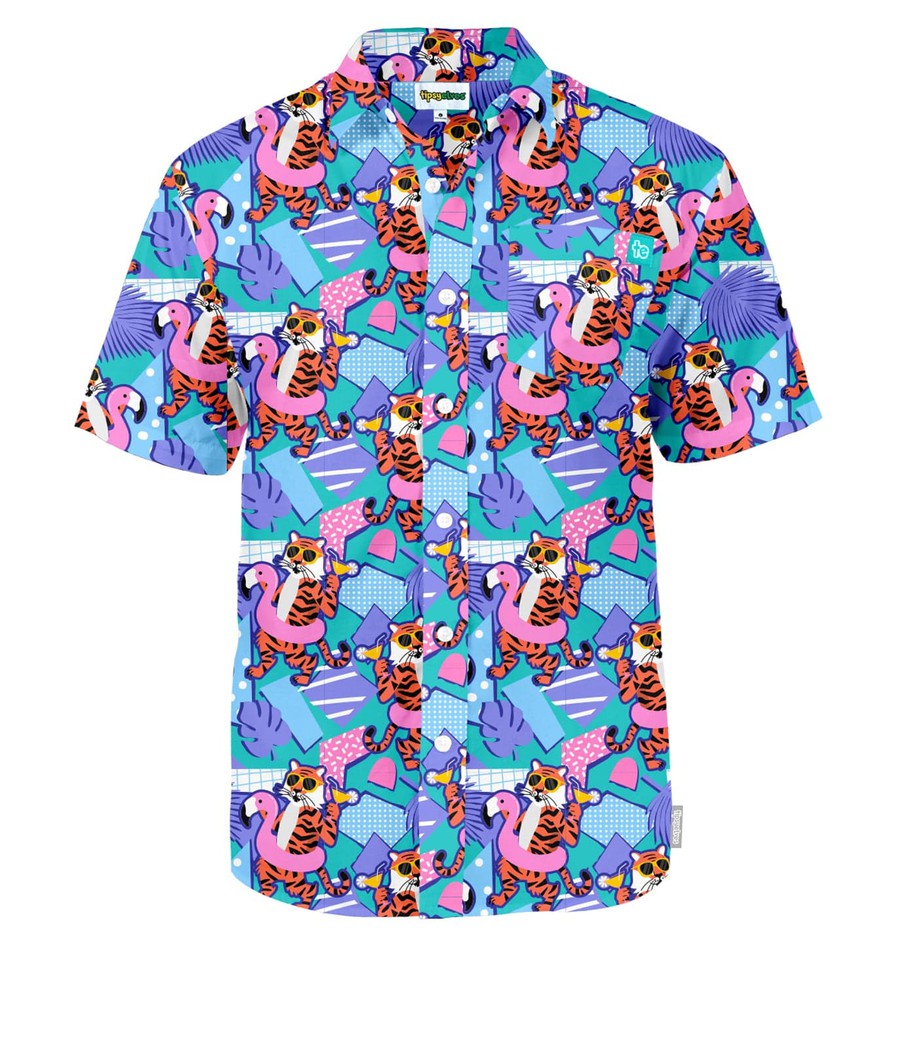 COOL CATS サッカーシャツ M 22番 Cool Cats Hawaiian Shirt: Men's Summer Outfits | Tipsy Elves