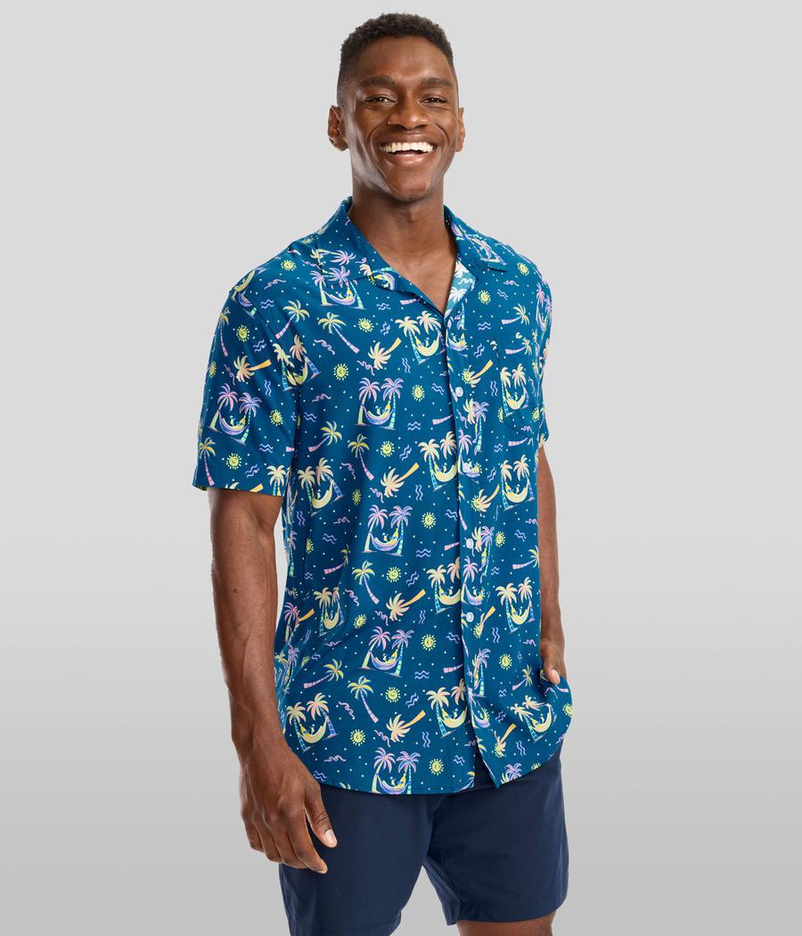 WIND AND SEA × hangoverz 半袖シャツ Balloon Banana Hammock Hawaiian Shirt: Men's Summer Outfits | Tipsy Elves