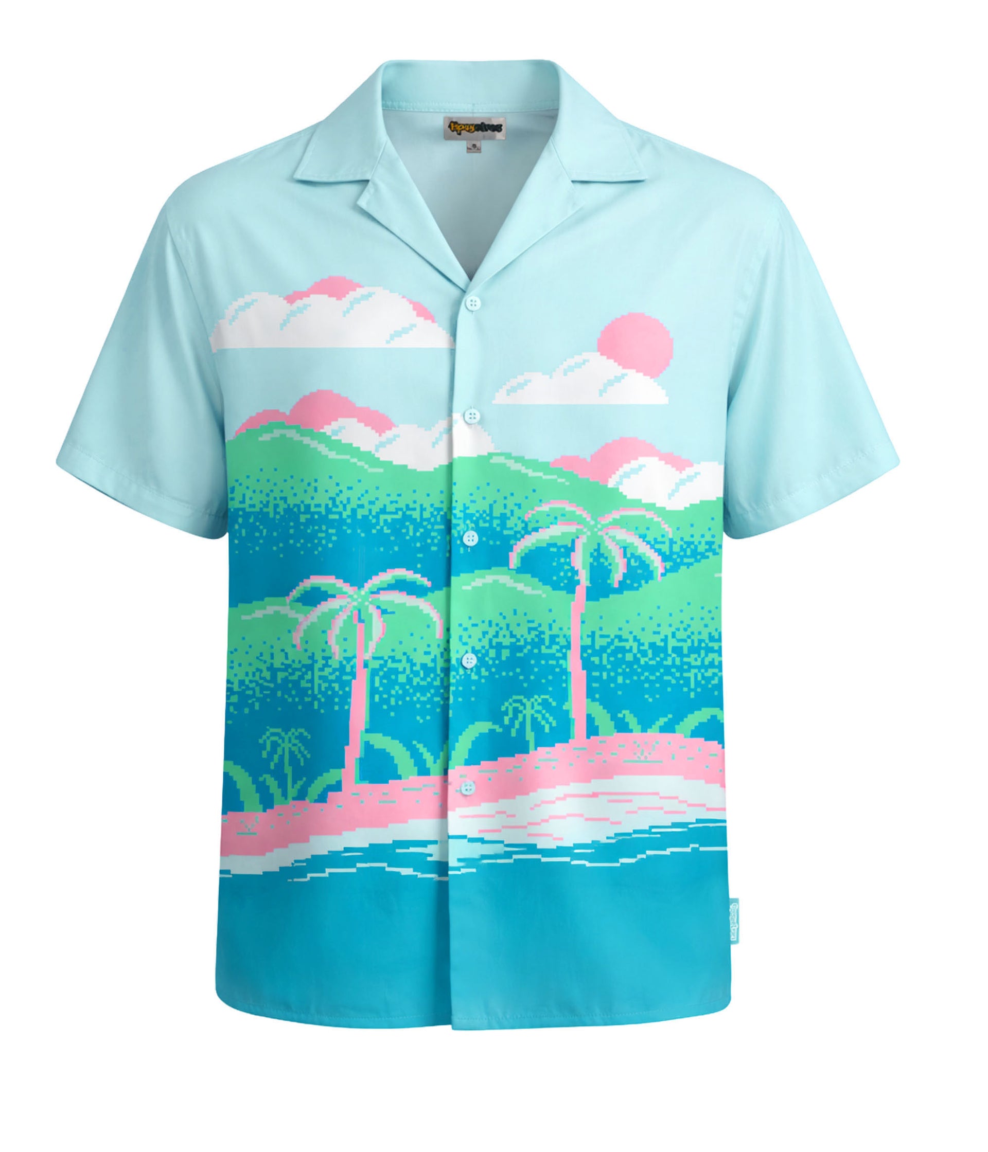 Men's 8-Bit Paradise Cabana Shirt