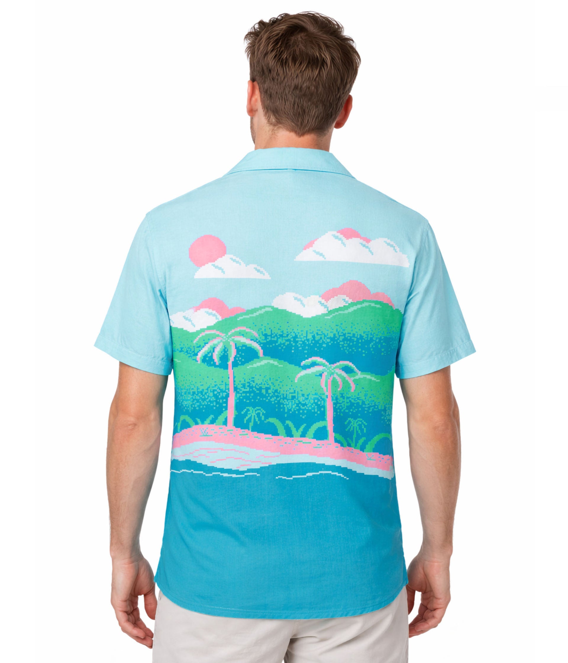 Men's 8-Bit Paradise Cabana Shirt