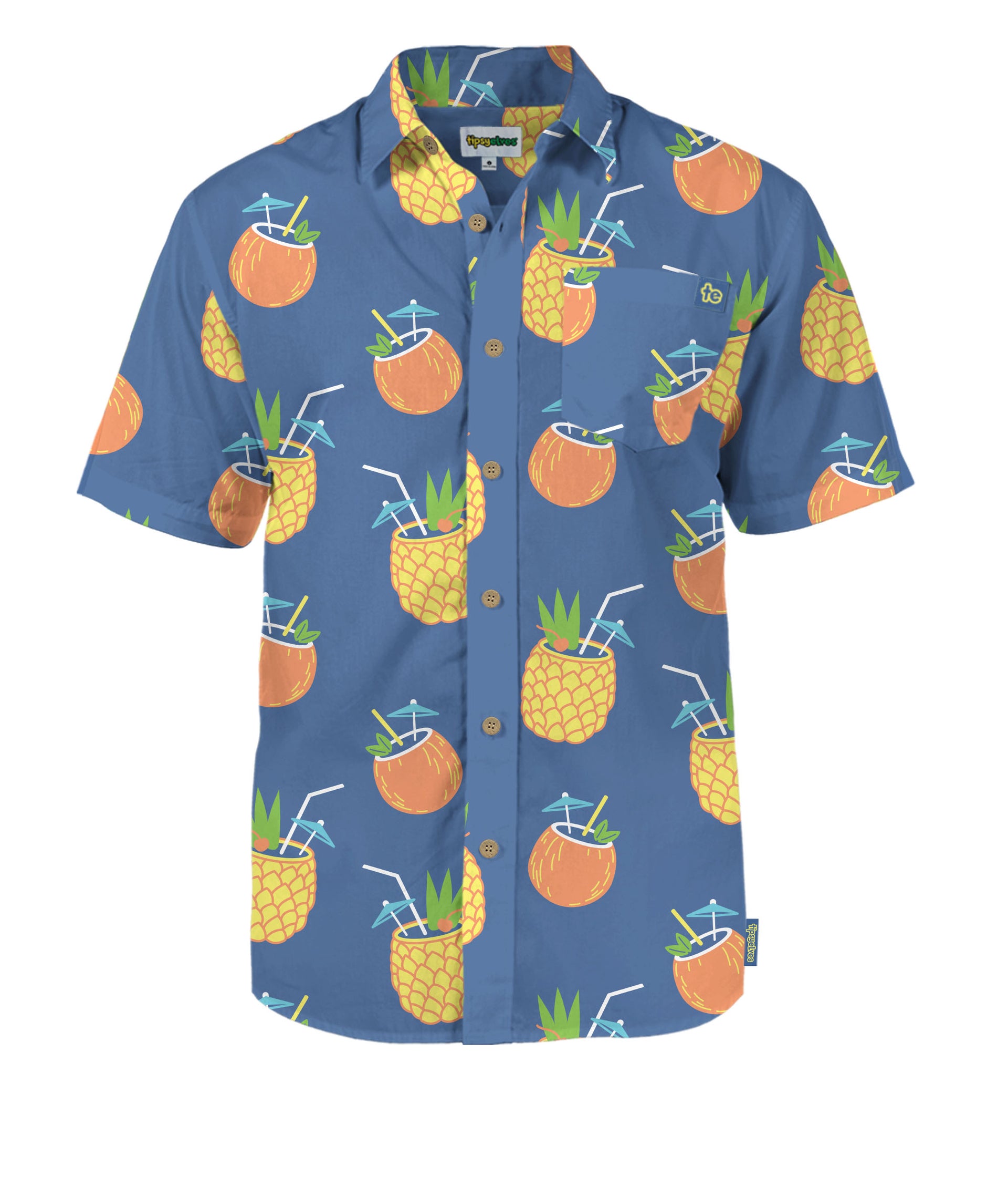 pineapple dress shirt mens Indochino Men's Custom Langford Pineapple Print Sage Green Shirt