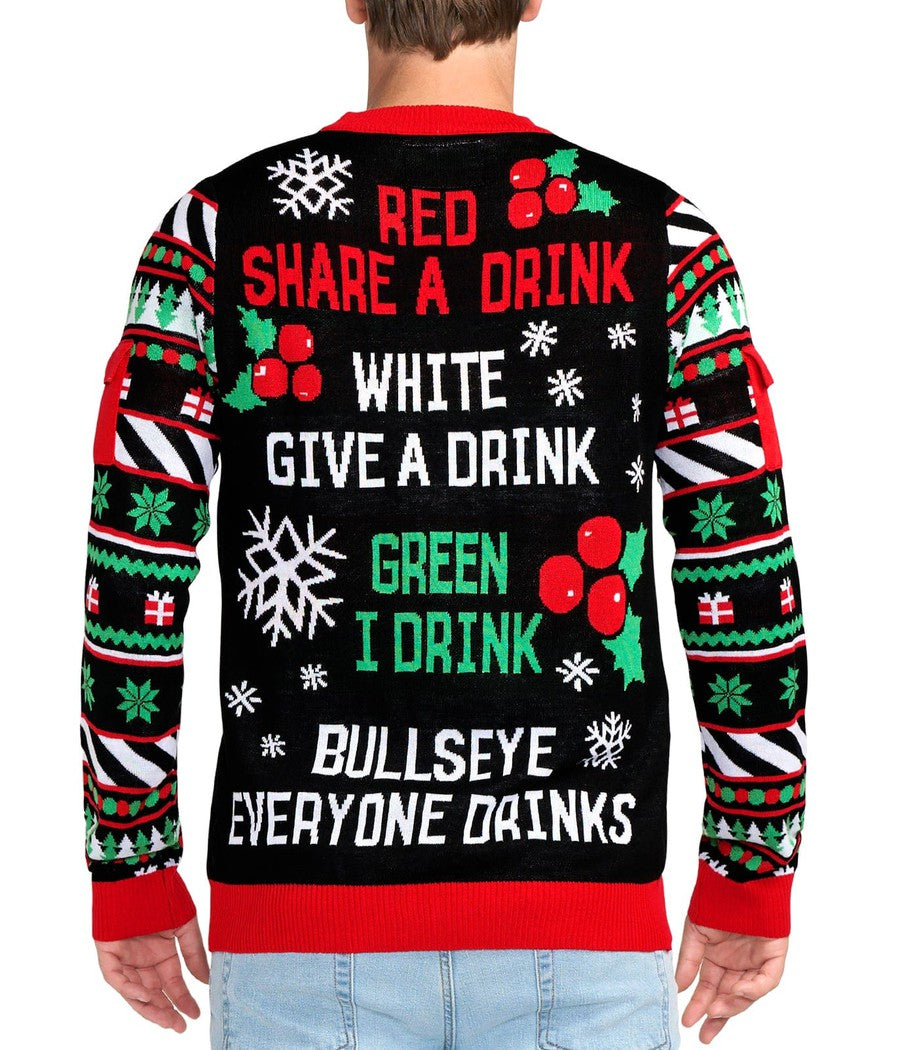 Men's Drinking Game Ugly Christmas Sweater Image 4