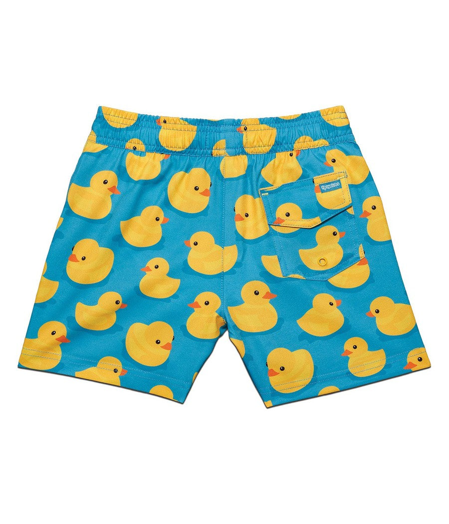 Boy's Rubber Ducky Stretch Swim Trunks