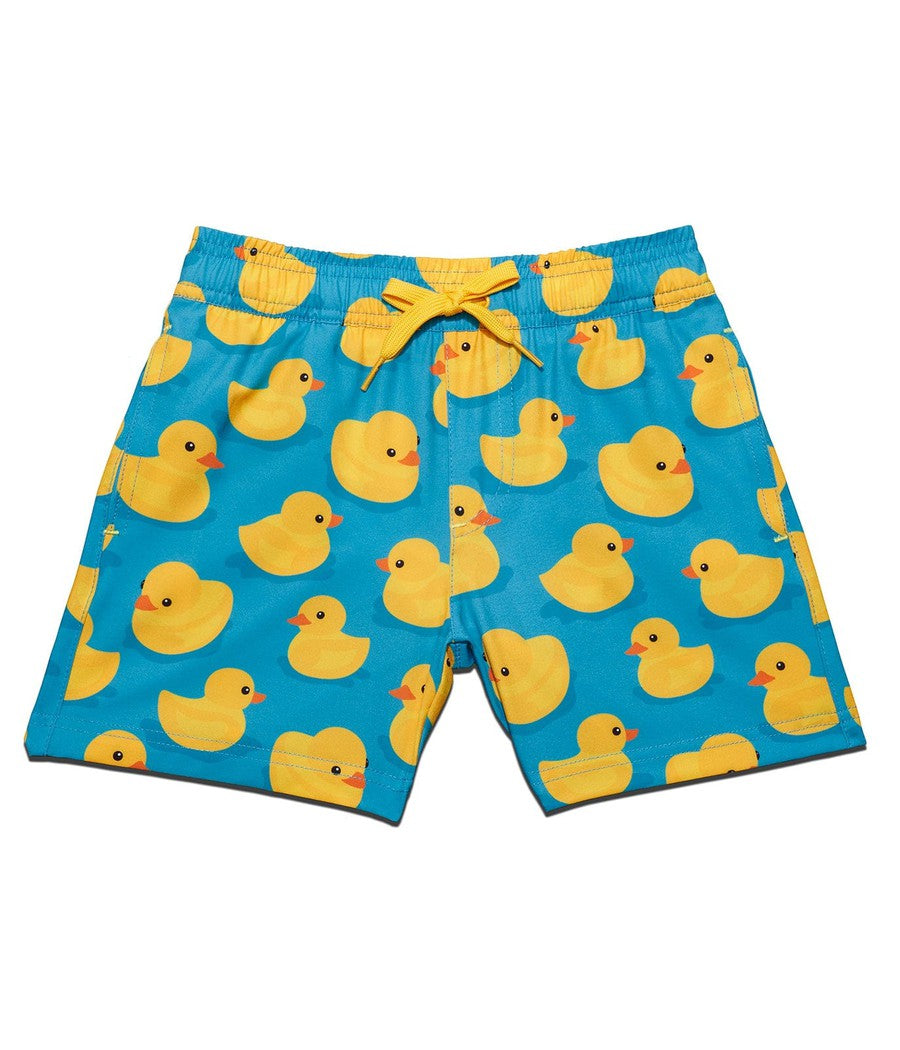 Boy's Rubber Ducky Stretch Swim Trunks