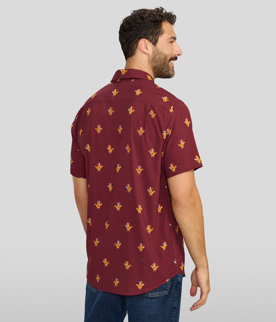 Men's Handy Thanksgiving Button Down Shirt Image 2