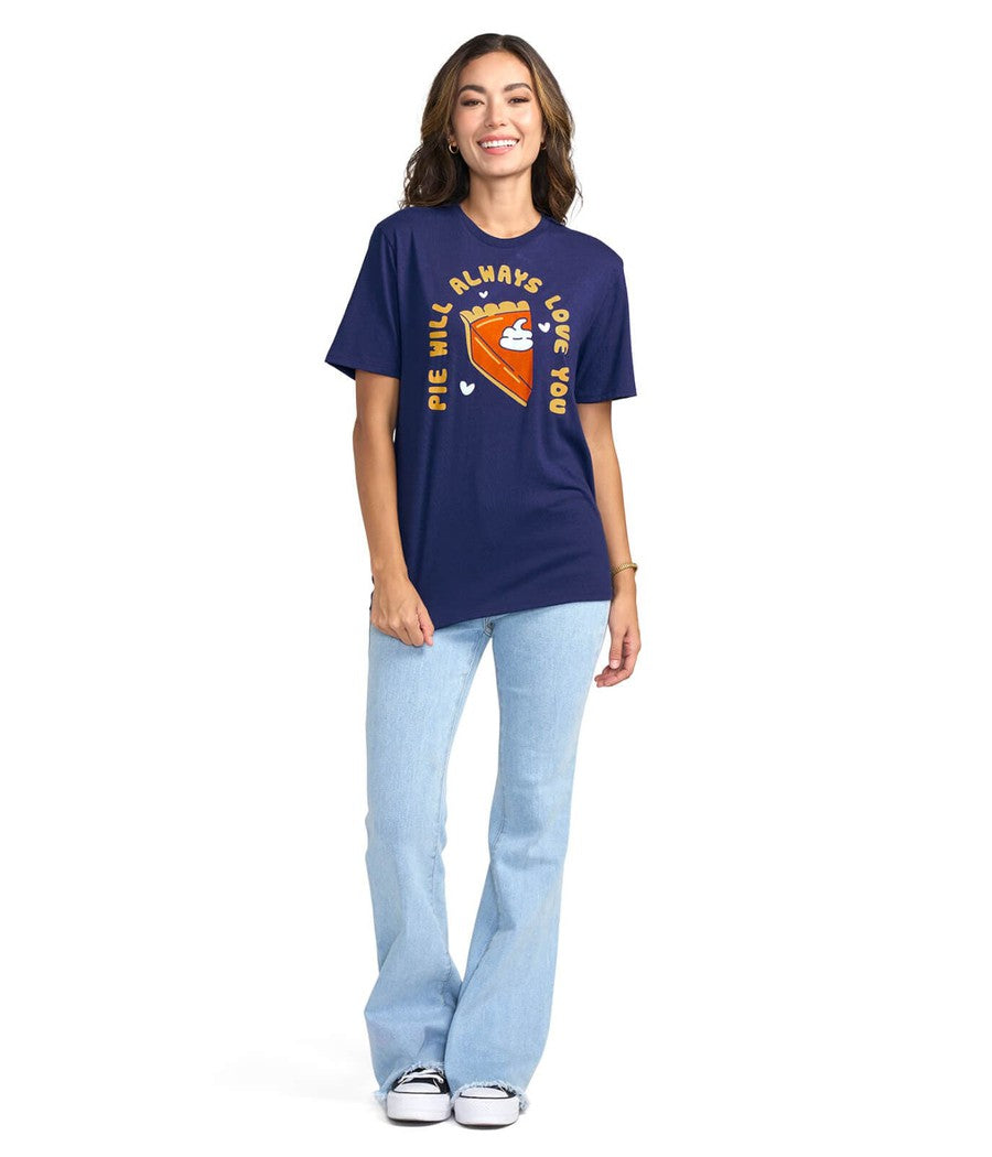 Women's Pie Will Always Love You Oversized Boyfriend Tee Image 2