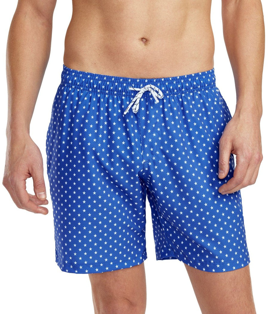 Star Spangled Stretch Swim Trunks