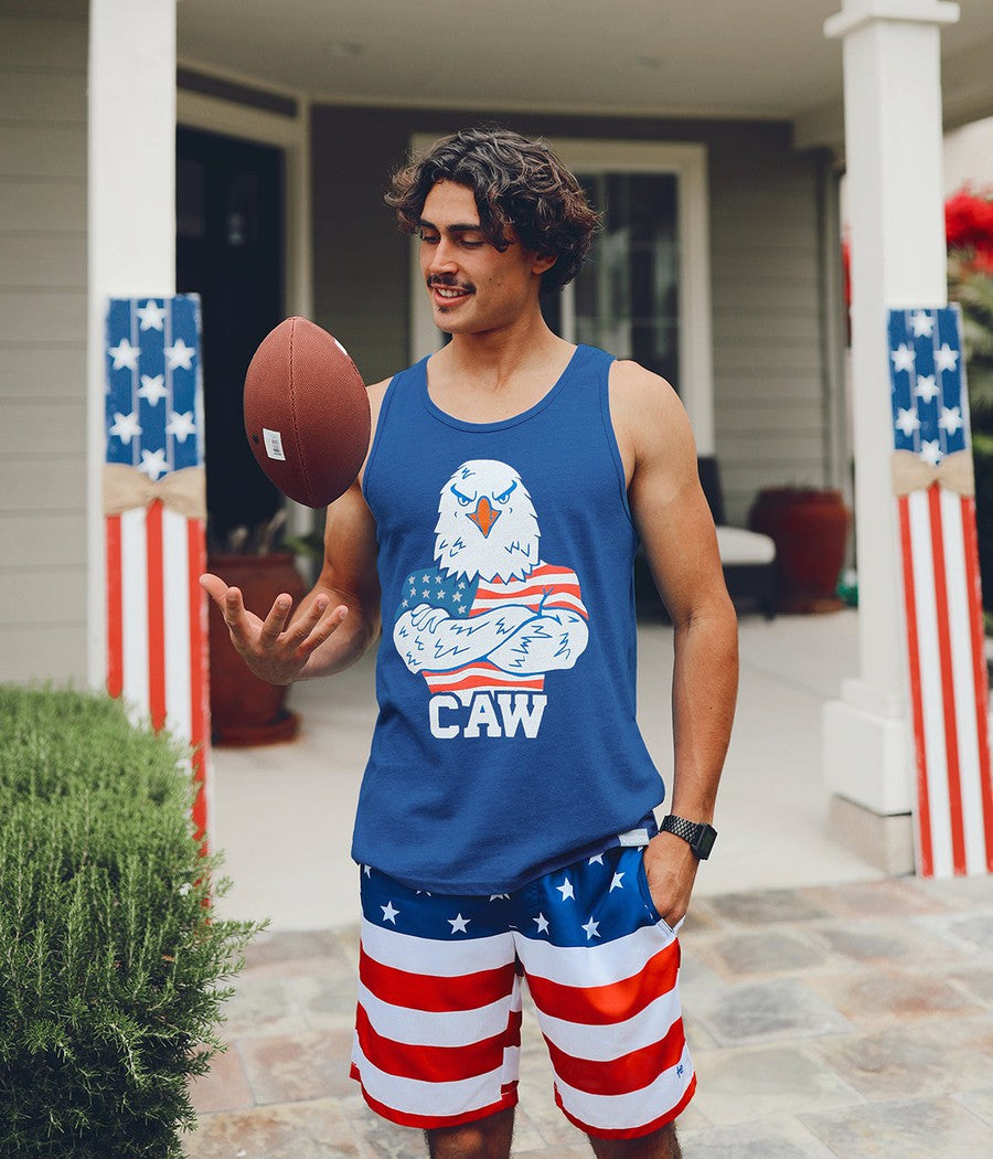 Men's Patriotic Caw Tank