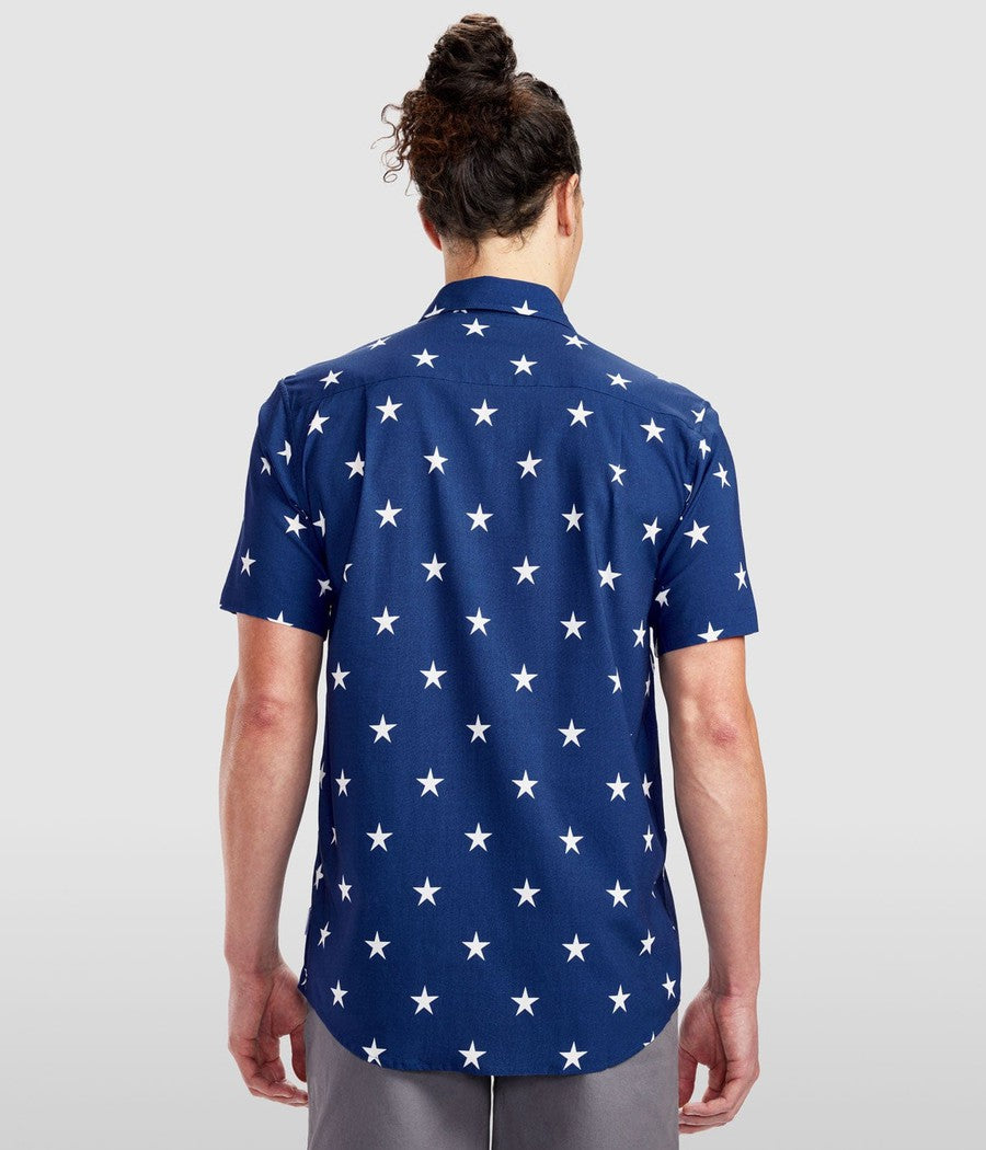 Men's Old Glory Button Down Shirt Image 3
