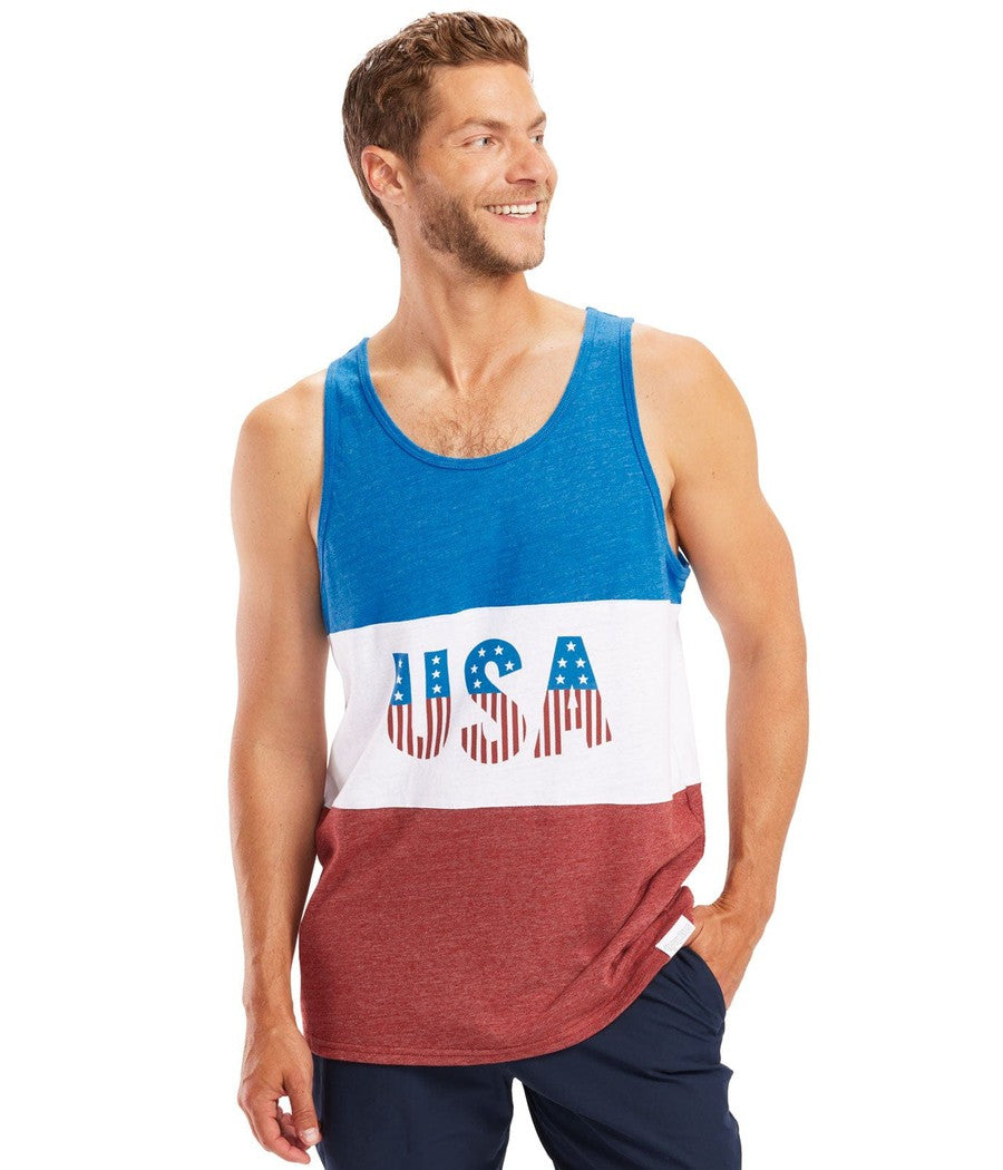 Men's Live Free USA Tank Top Image 2