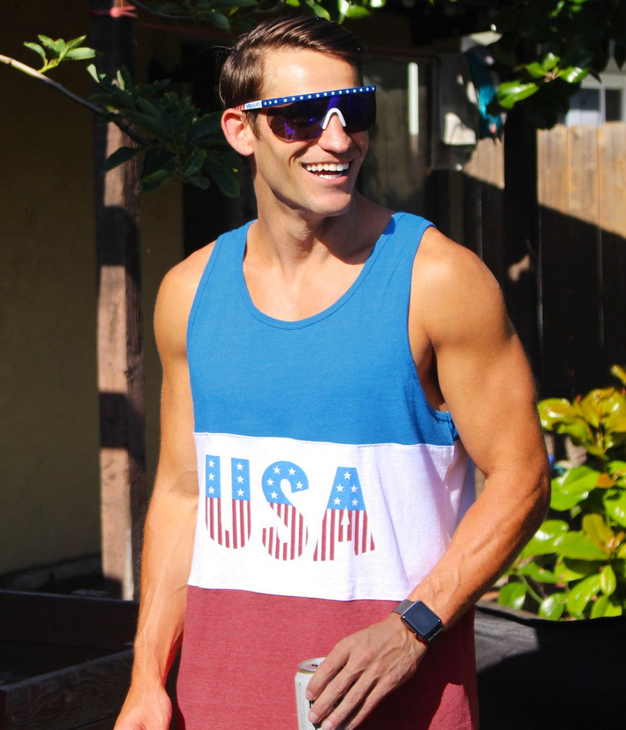 Men's Live Free USA Tank Top Image 2