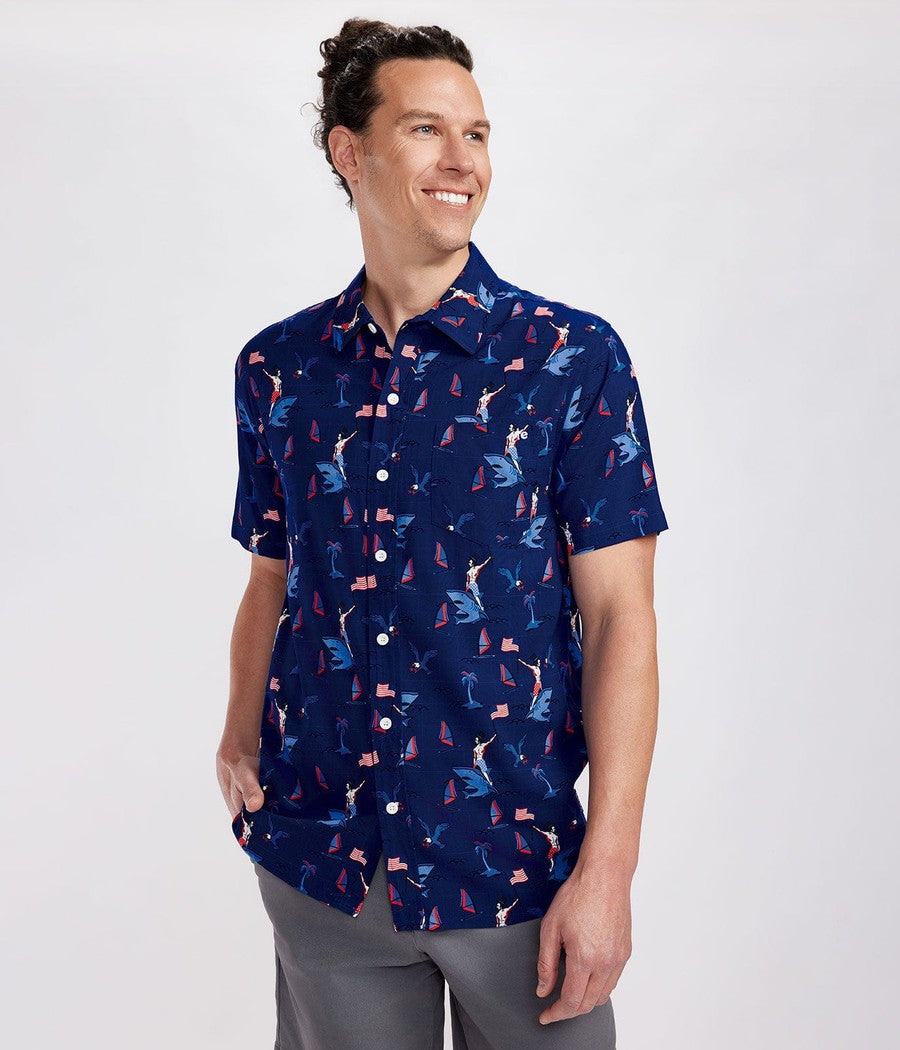 Men's Fin Riding Founder Button Down Shirt Image 2