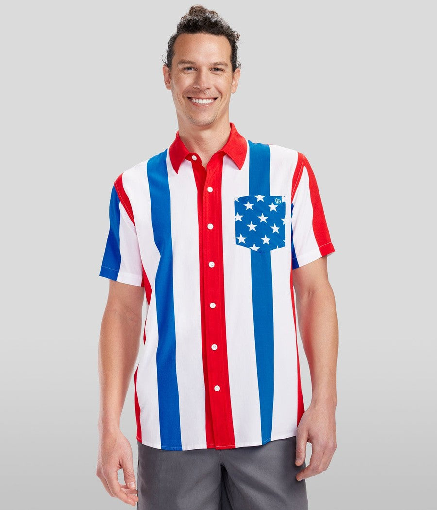 Men's United Stripes Button Down Shirt Image 2