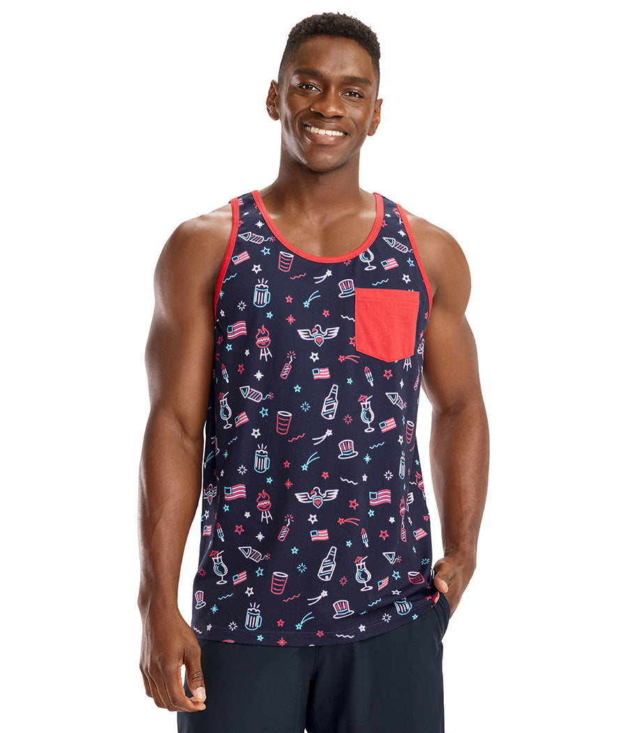 Men's Lights and Liberty Tank Top