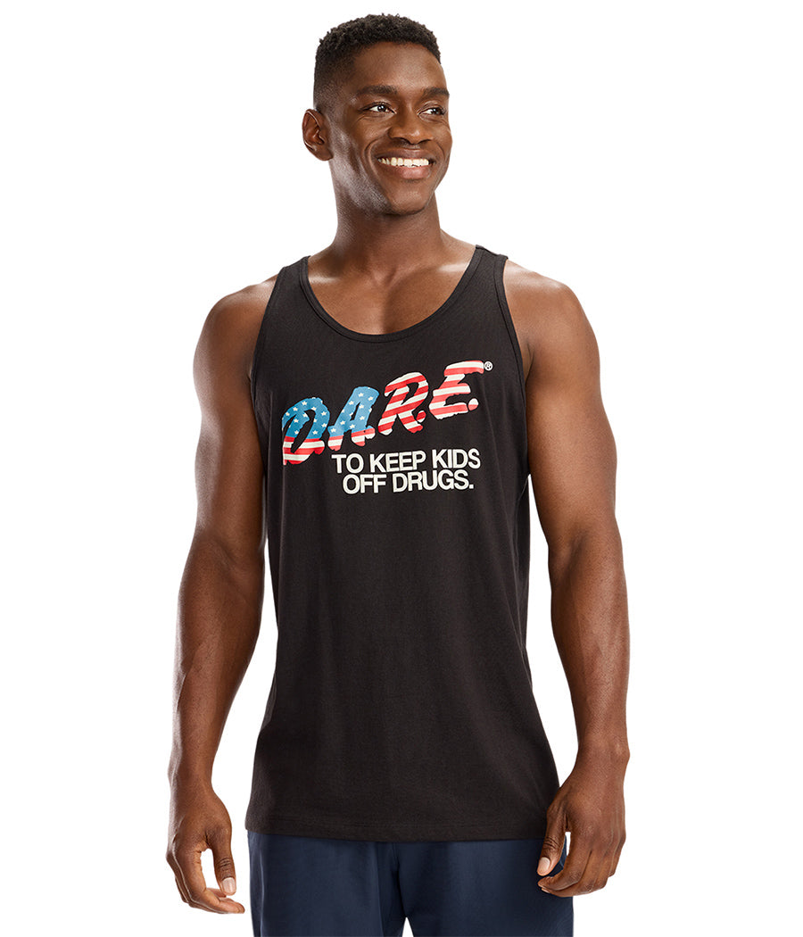 Men's Declaration of DARE Tank Top (Black) Image 2