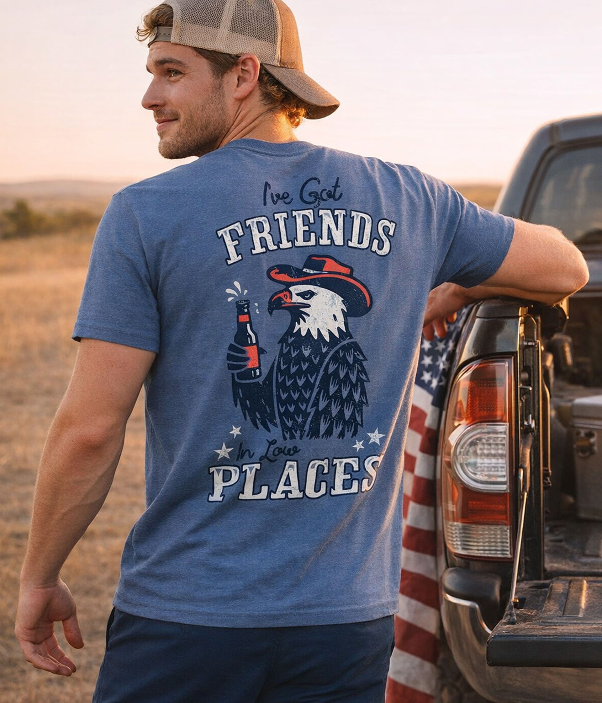 Men's Low Places Eagle Tee