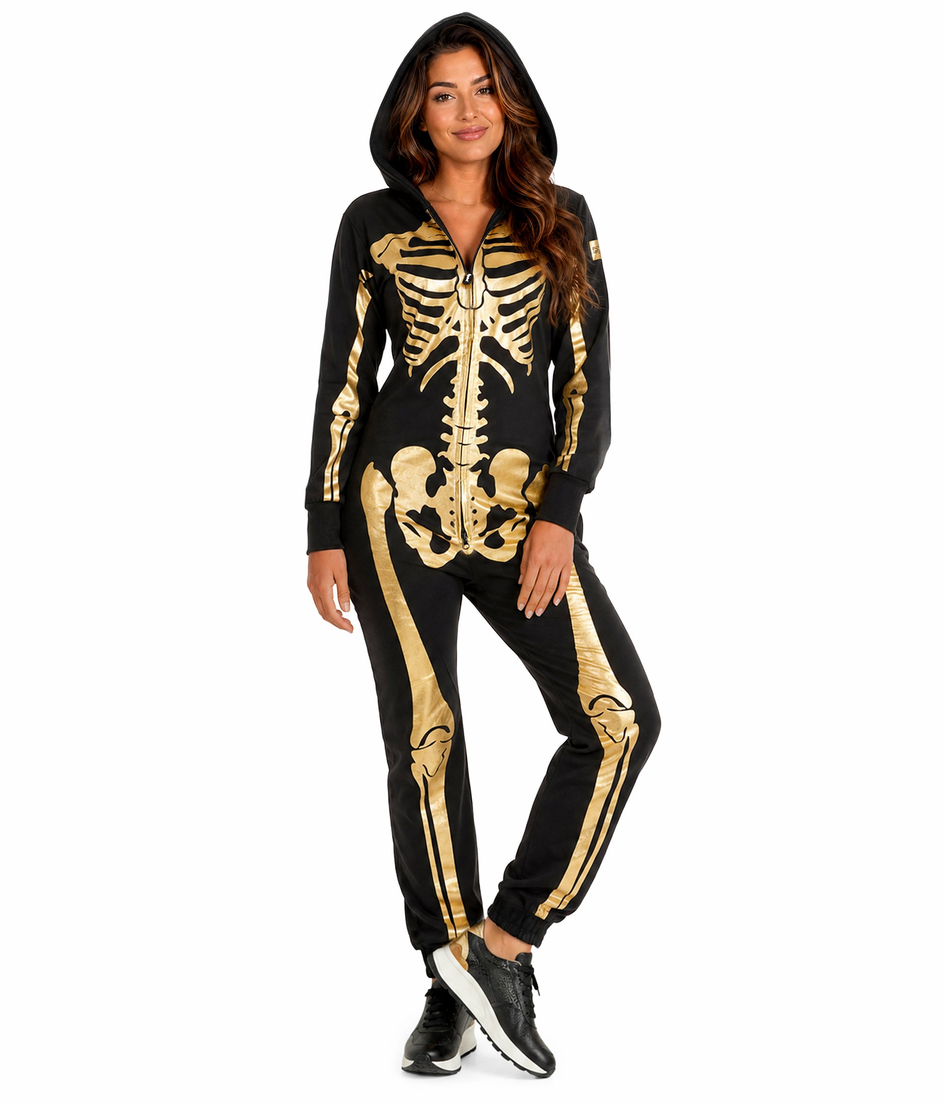 Women's Gold Skeleton Costume