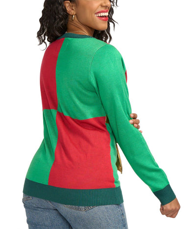 Women's Christmas Present Ugly Christmas Sweater Image 2