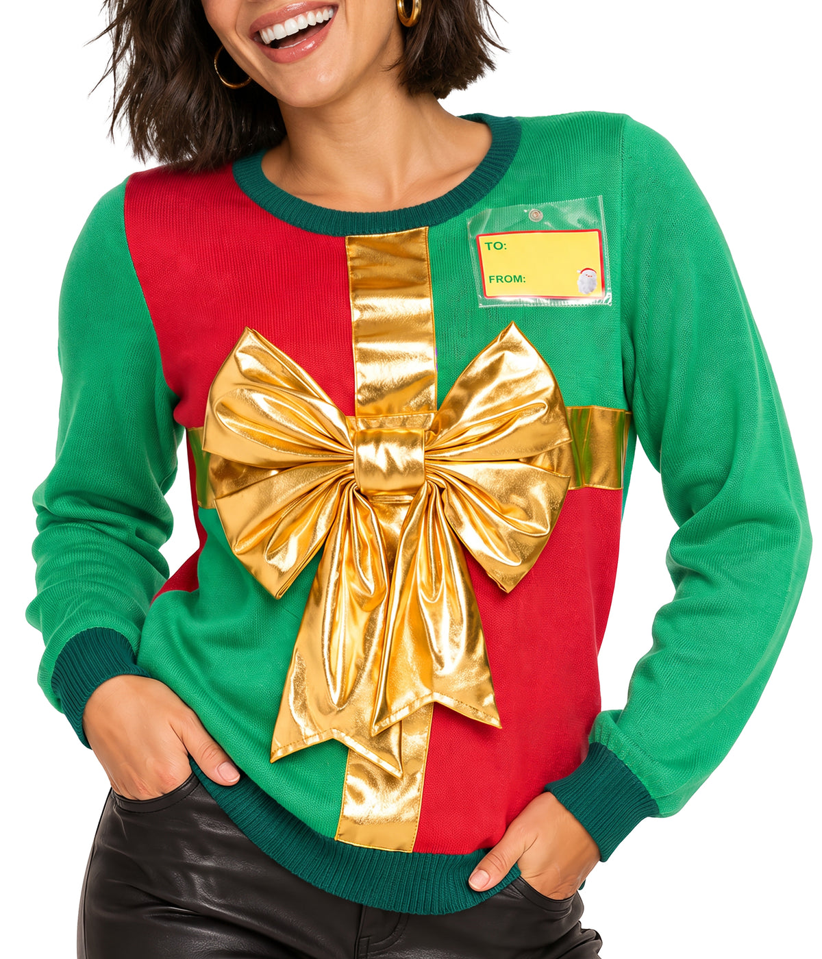 Women's Christmas Present Ugly Christmas Sweater