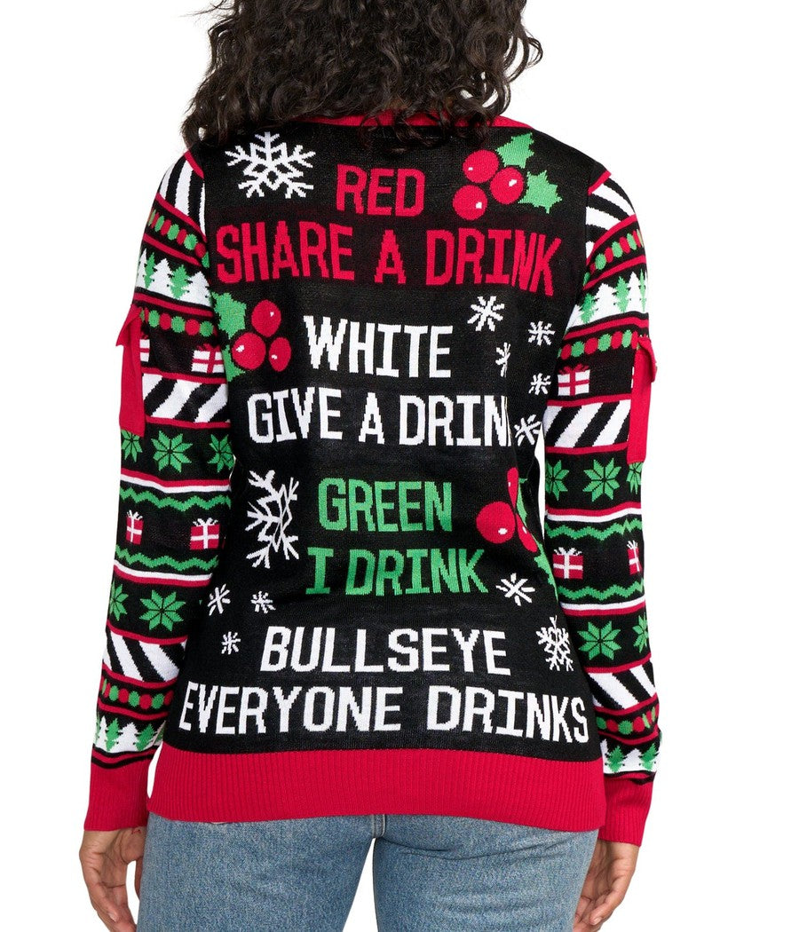 Women's Drinking Game Ugly Christmas Sweater Image 2