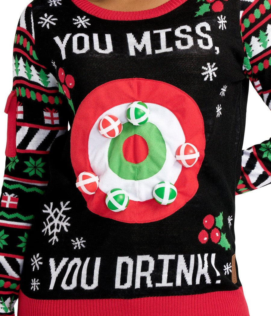 Women's Drinking Game Ugly Christmas Sweater Image 3