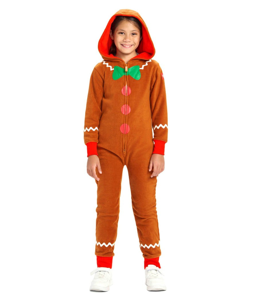 Girl's Gingerbread Jumpsuit Primary Image
