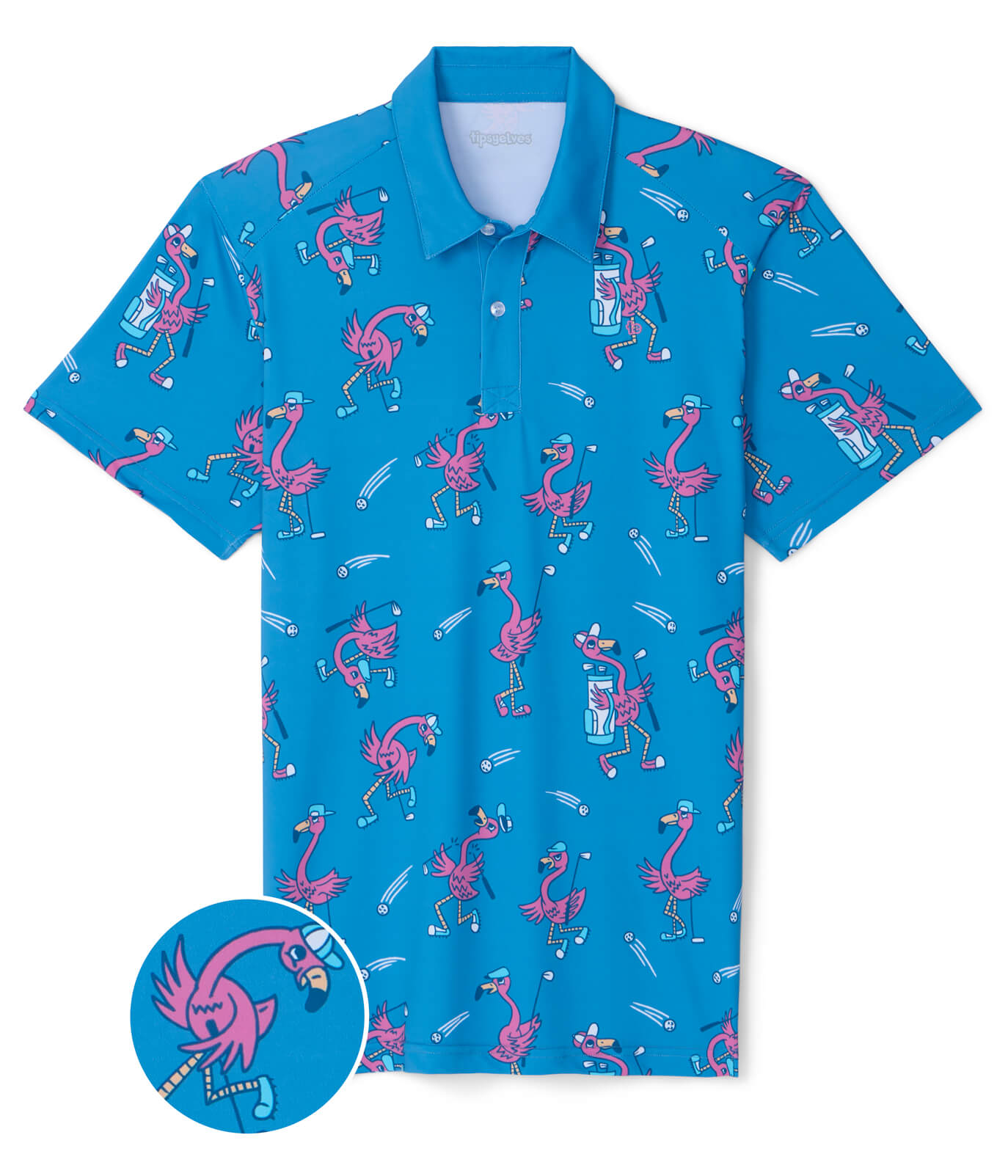 Men's Flamingo Fiasco Golf Polo