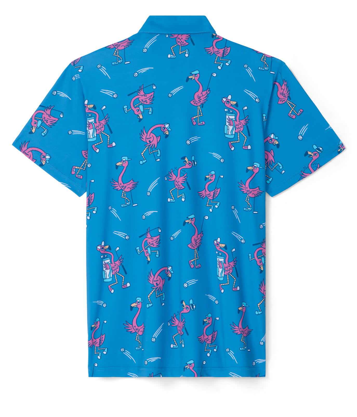 Flamingo Fiasco Golf Polo: Men's Golf Outfits | Tipsy Elves