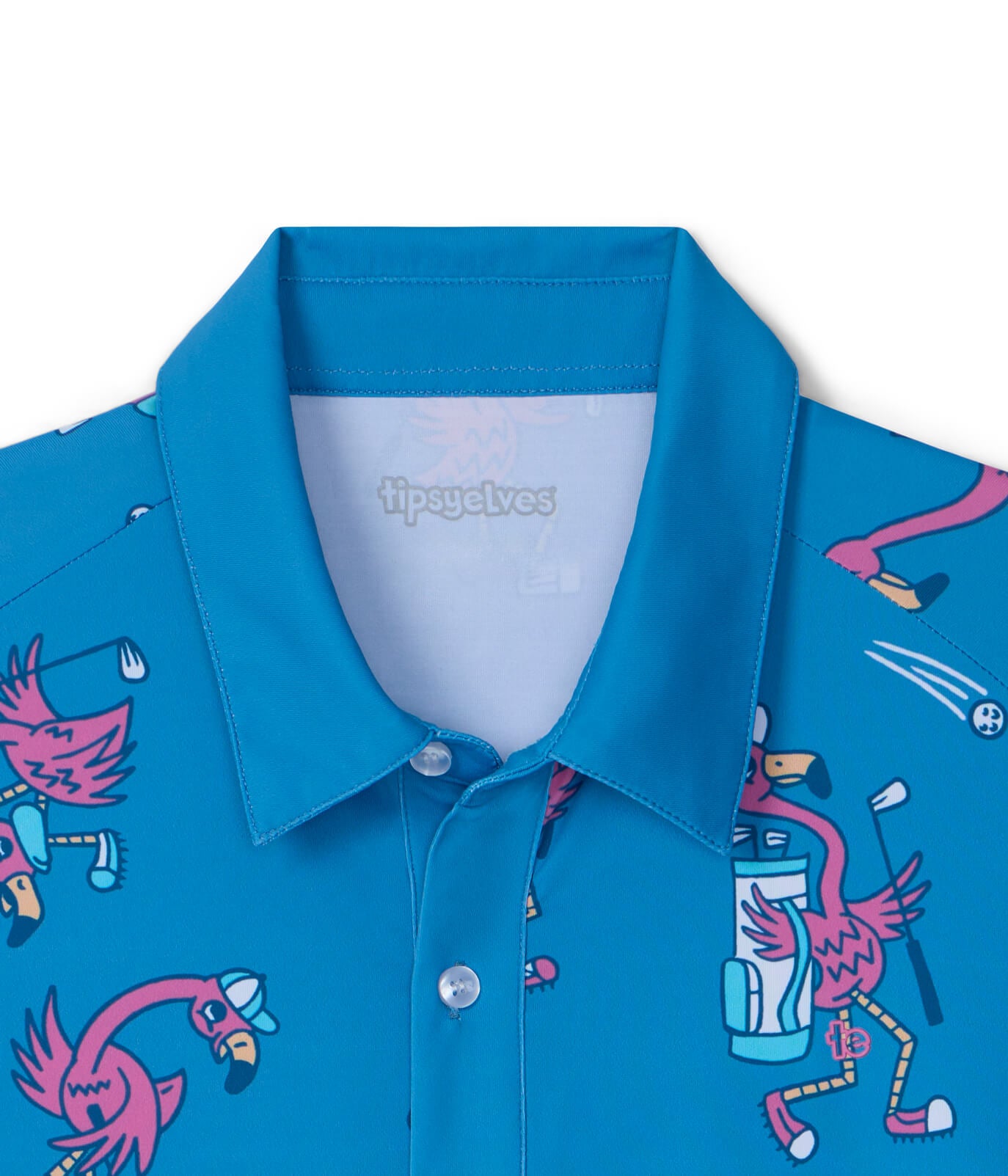 Flamingo Fiasco Golf Polo: Men's Golf Outfits | Tipsy Elves