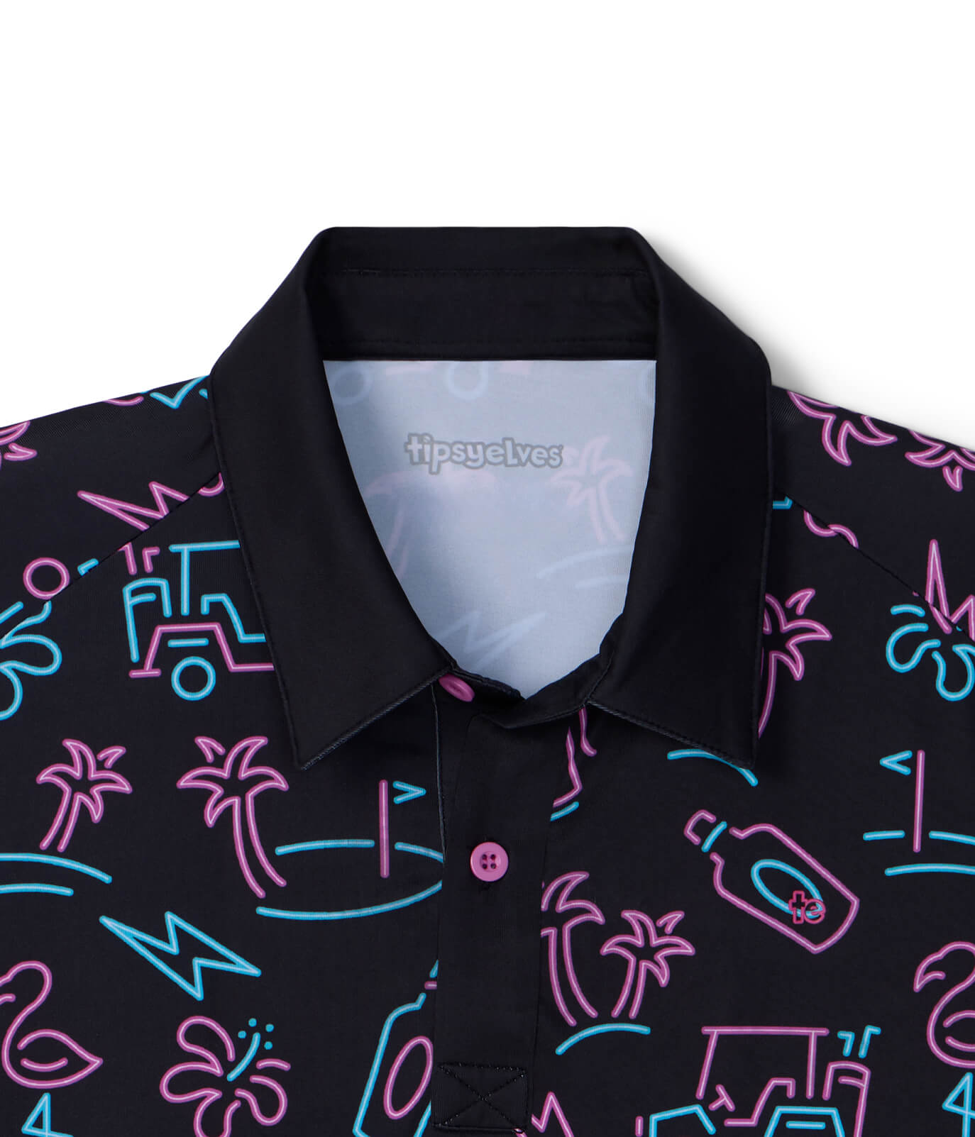 Glowing Game Golf Polo: Men's Golf Outfits | Tipsy Elves