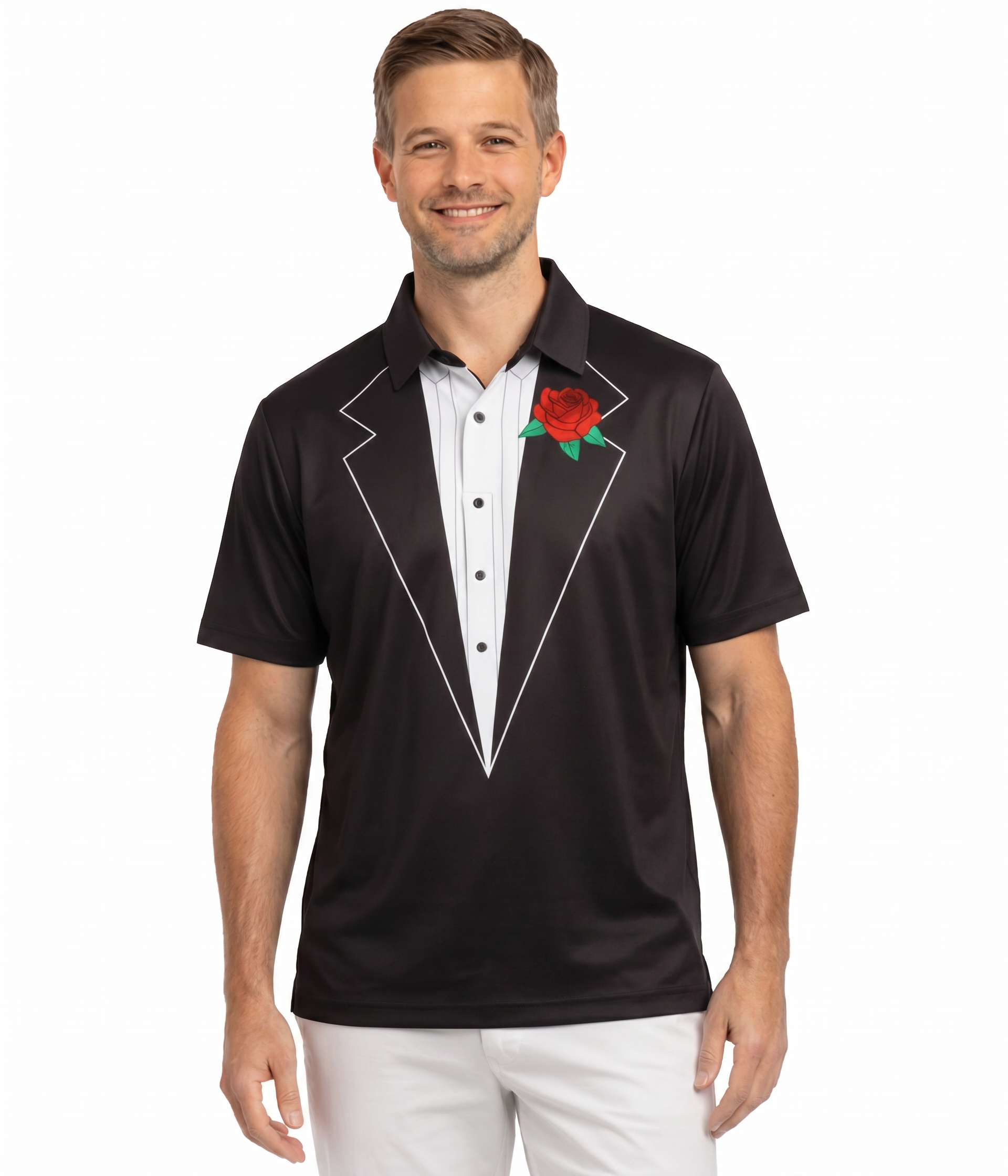 Men's Tuxedo Golf Polo
