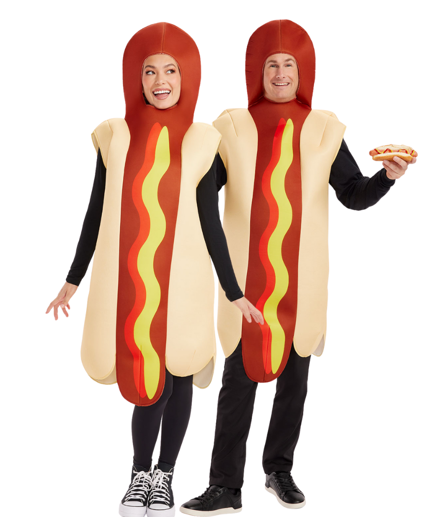 Matching Hot Dog Couples Costumes