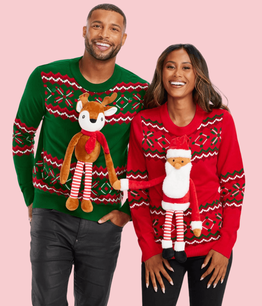 Couple Sweaters Matching Couples Christmas Jumpers Christmas