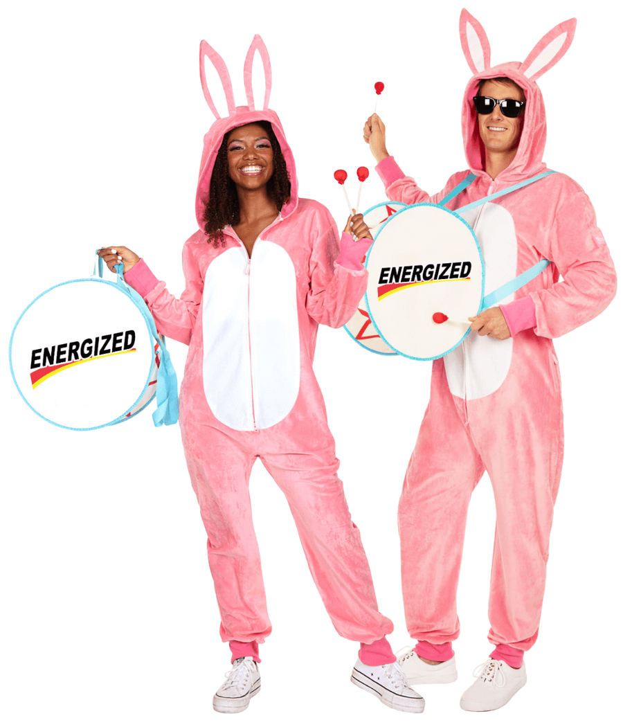 Matching Energetic Bunny Couples Costumes Primary Image
