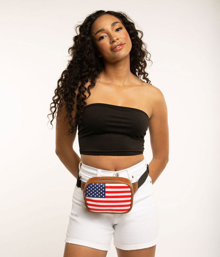 American Flag Belt Bag Image 3