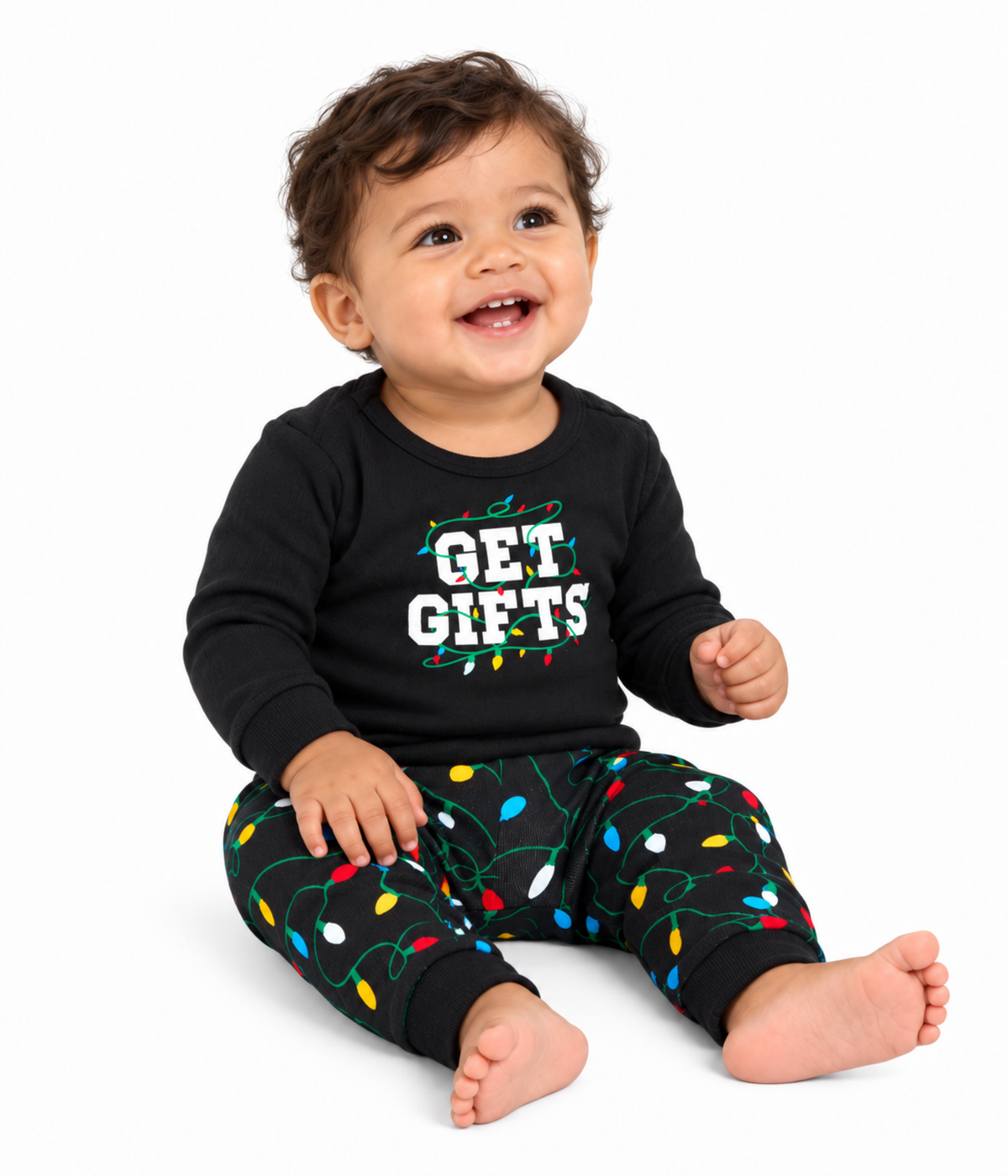Baby Boy's Get Gifts Crew Neck Pajama Set Primary Image