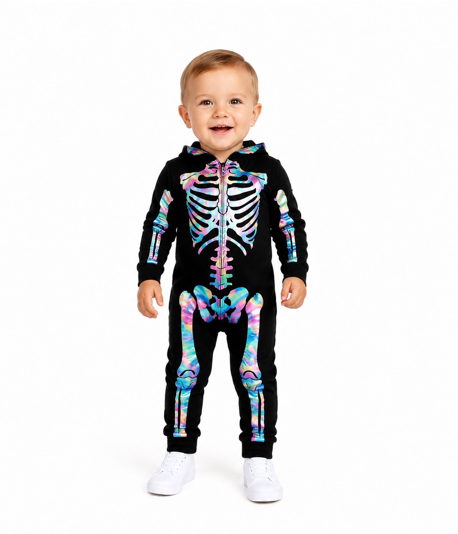 Baby Boy's Iridescent Skeleton Costume