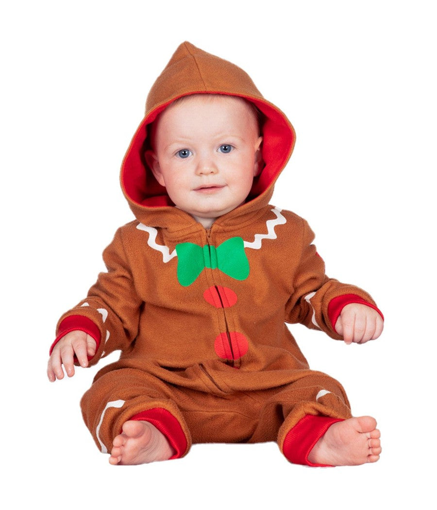 Gingerbread Jumpsuit: Baby Boy's Christmas Outfits | Tipsy Elves